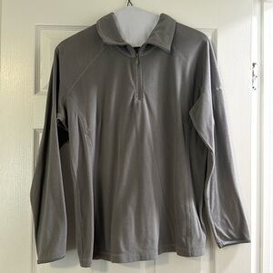 XL Columbia grey quarter zip